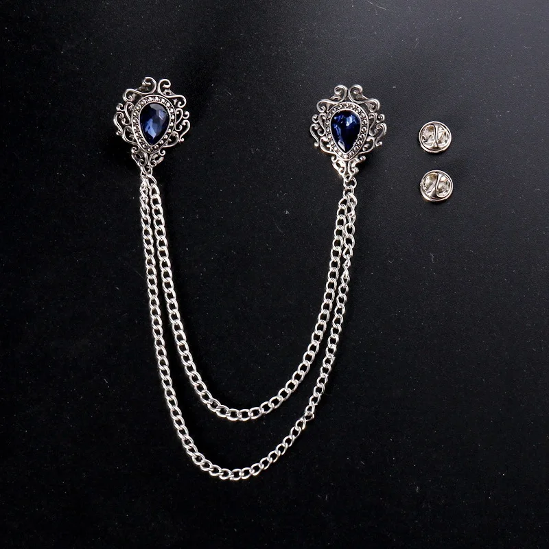 Vintage Fashion Accessories - Zarif Vintage Alaşım Rhinestone Büyük Broş