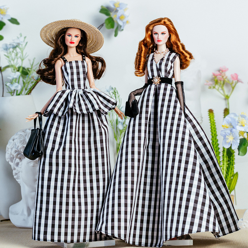 Vintage Fashion Dolls - 32 cm Supermodel oyuncak bebek giysileri