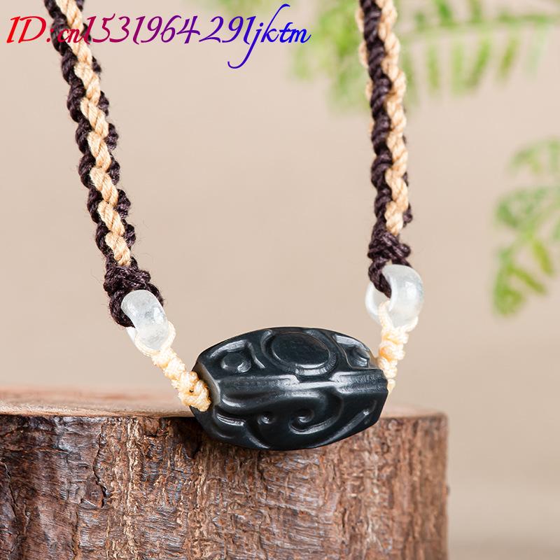Hetian Yeşim Oyma Boncuk Kolye - Vintage Fashion Accessories incelemesi ve fiyatı