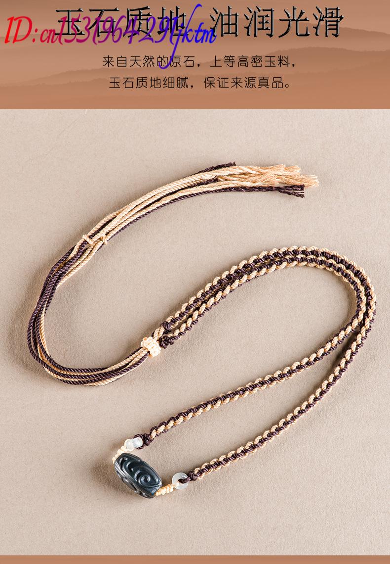 Hetian Yeşim Oyma Boncuk Kolye - Vintage Fashion Accessories incelemesi ve fiyatı
